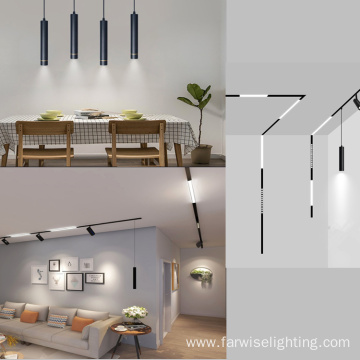 Dimmable commercial indoor magnetic track lighting system